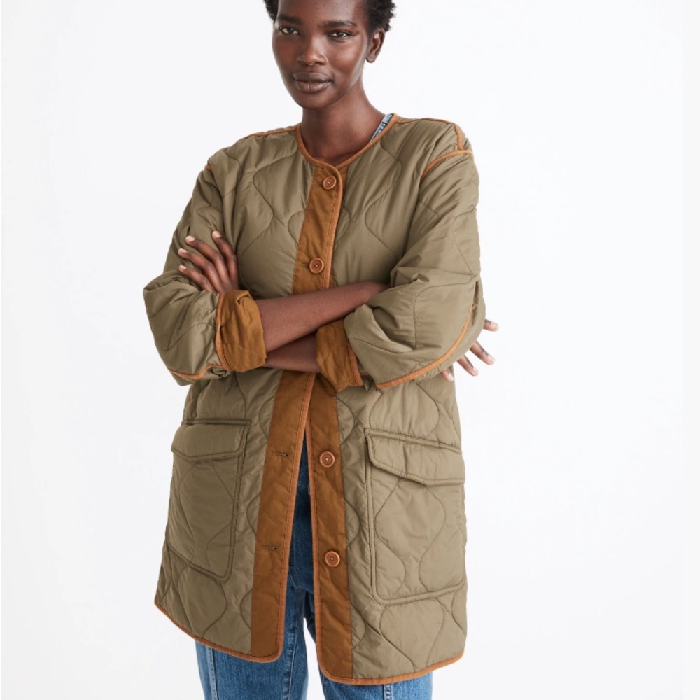 madewell reversible quilted liner jacket
